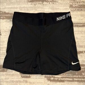 Nike Pro Black Athletic Compression Shorts Athleisure Size L Good condition